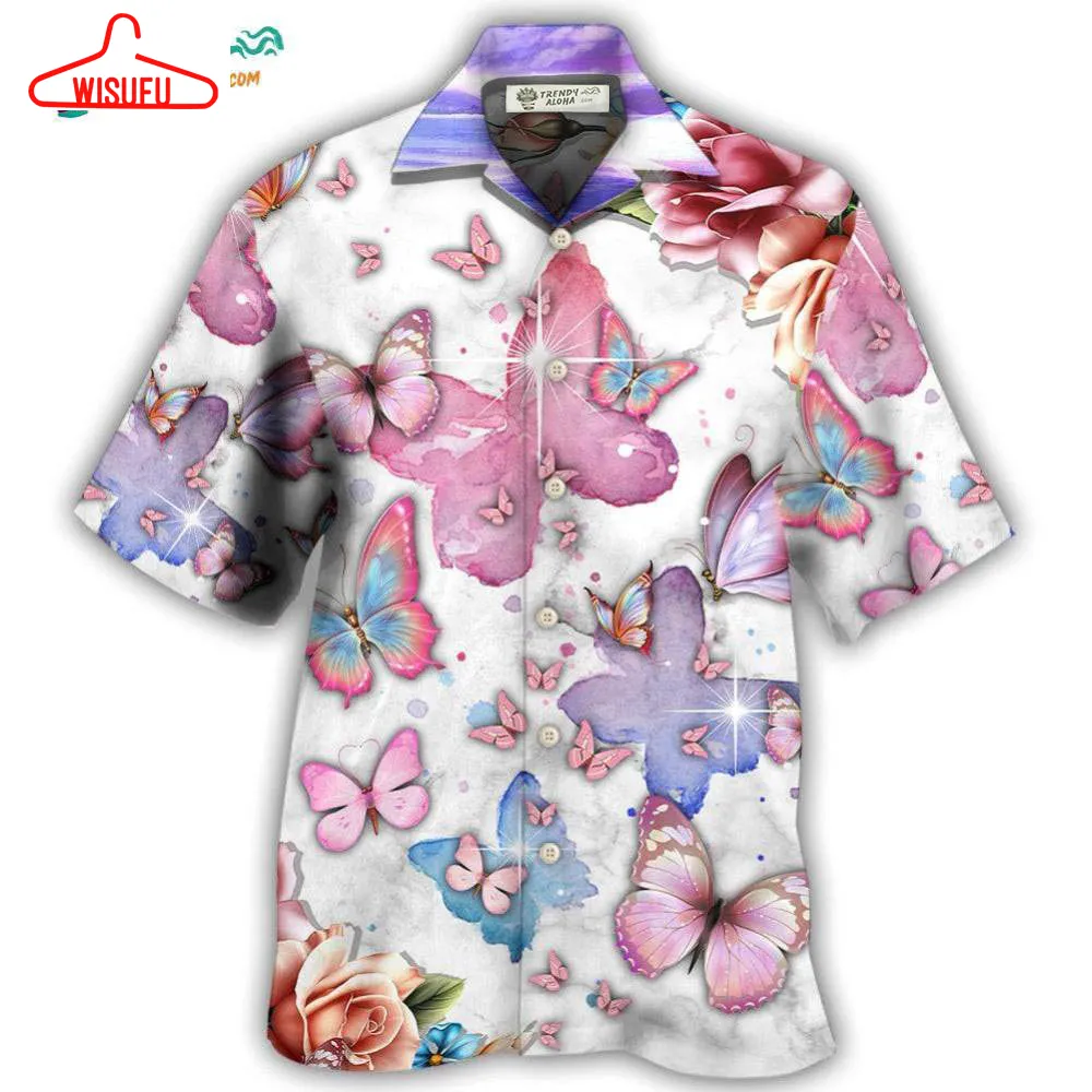 Butterfly Iâm Not A Widow Hawaiian Shirt- Wisufu Aloha