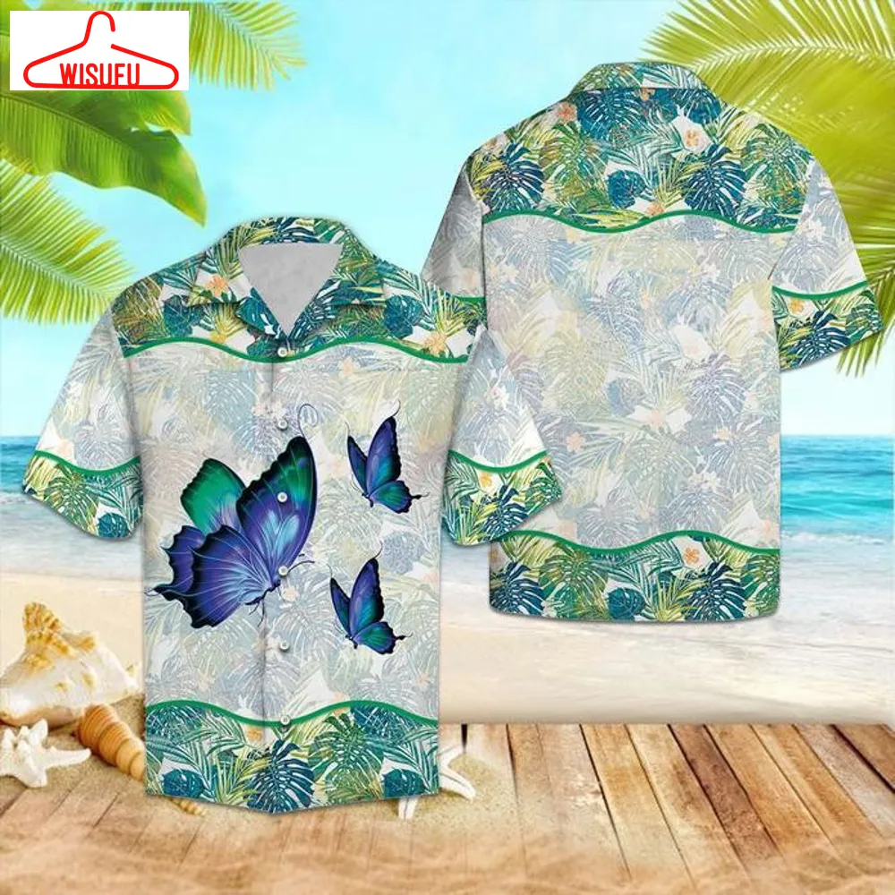 Butterfly Tropical Hawaiian Shirt