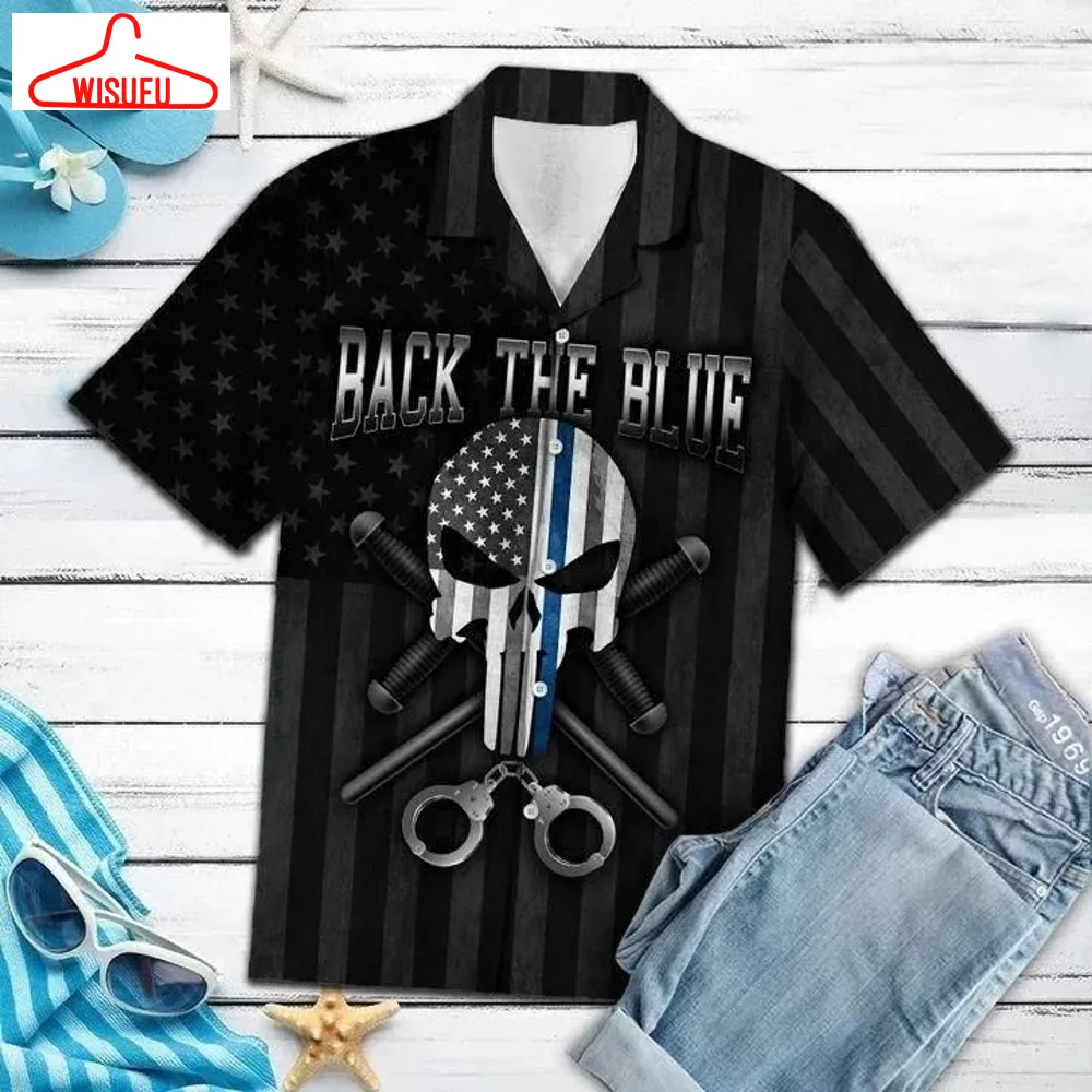 Buy Amazing Police Hawaiian Shirt, New Hawaiian Holiday Outfits, New Fashion Gifts