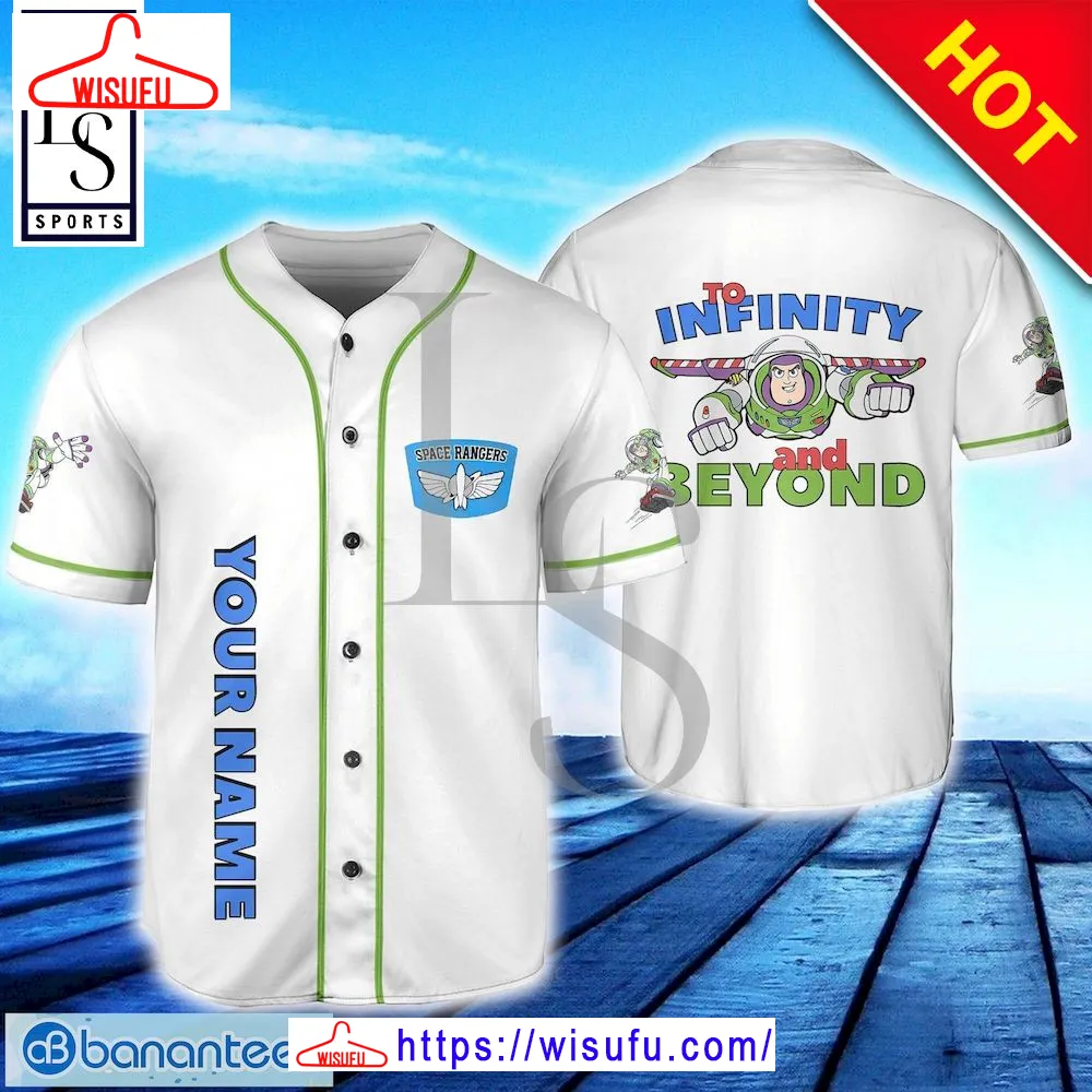 Buzz Lightyear To Infinity And Beyond Custom Name Baseball Jersey, New Fashion Gifts