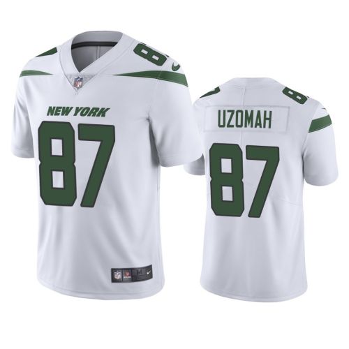 C--J-- Uzomah New York Jets White Vapor Jersey