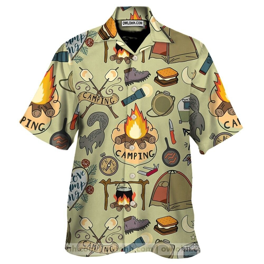 CAMPING 3D Hawaiian Shirt Gift For Men And Women, S-5XL US Size