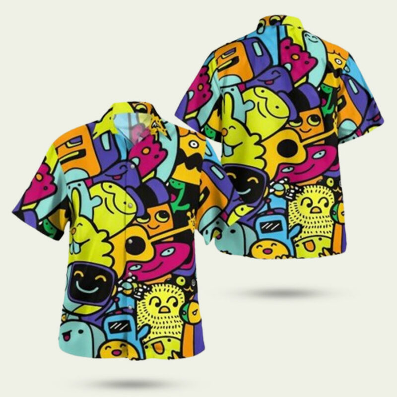 CARTOON MONSTER HAWAIIAN SHIRT