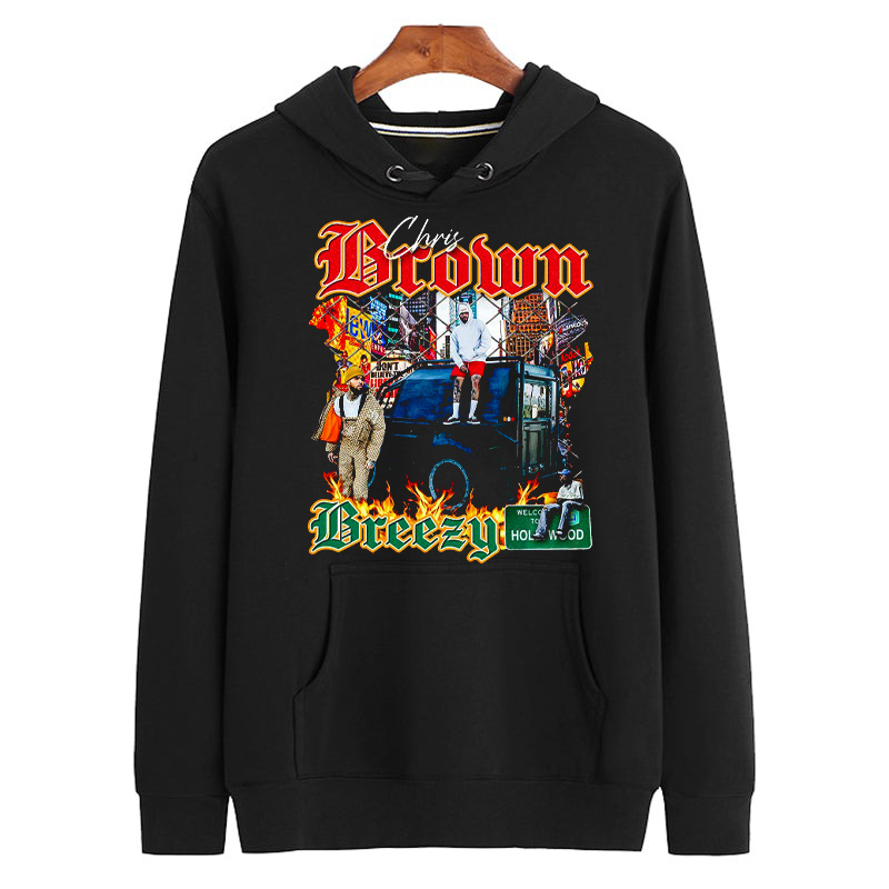 CHRIS BREEZY Christopher Maurice Brown Vintage Vintage Retro Bootleg Unisex Hoodie