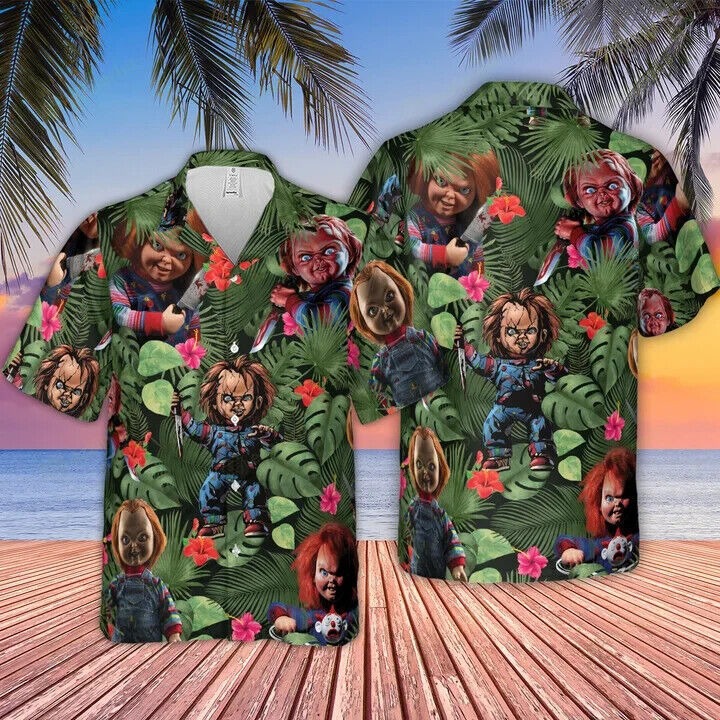 CHUCKY JUST WANNA HAVE FUN HAWAIIAN SHIRT, Gift For Men, S-5XL US Size