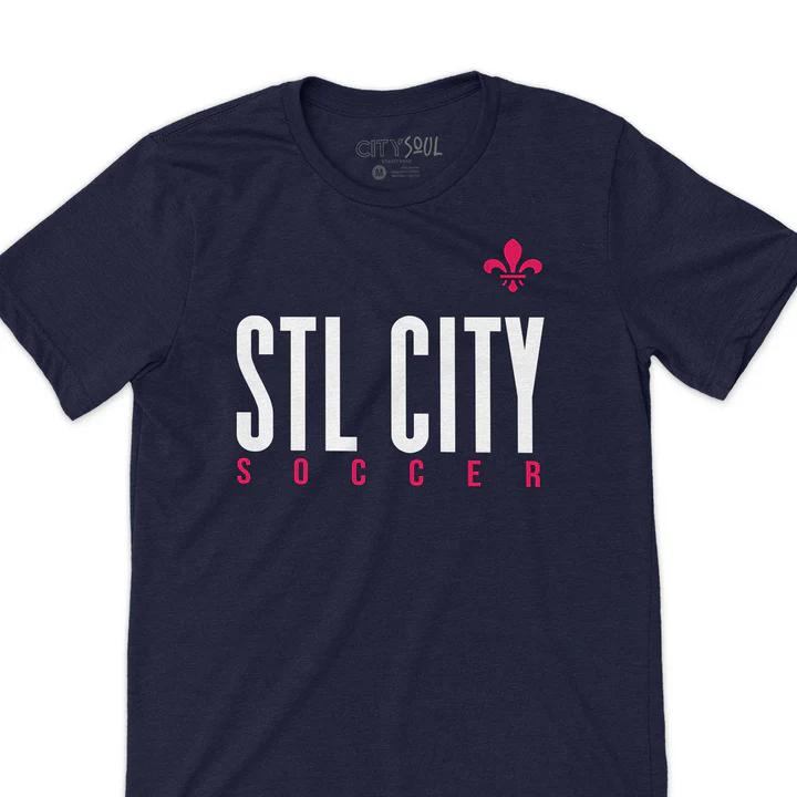 CITY SOCCER ST. LOUIS SIGNATURE T-SHIRT STL CITY SOCCER SIMPLE FLEUR DE LIS T-SHIRT