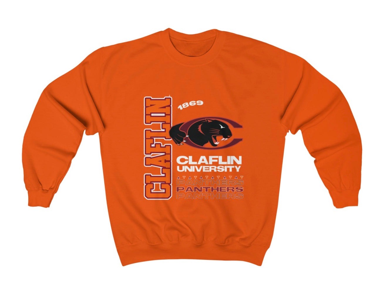 CLAFLIN TOUR UNISEX HEAVY BLEND CREWNECK SWEATSHIRT ORANGE COLOR