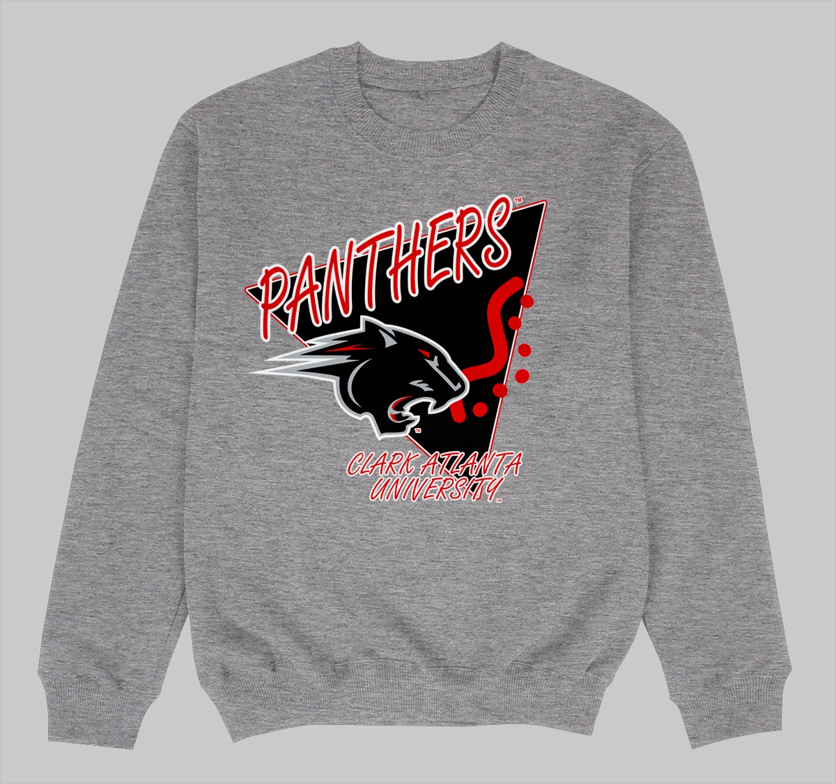 CLARK ATLANTA BEEPER CREWNECK SWEATSHIRT GREY COLOR