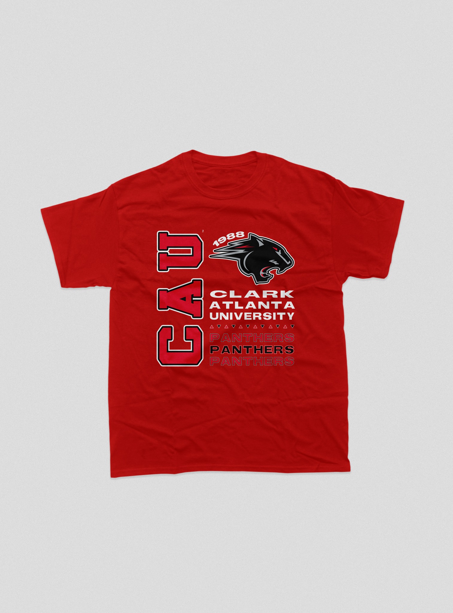 CLARK ATLANTA TOUR TEE RED COLOR