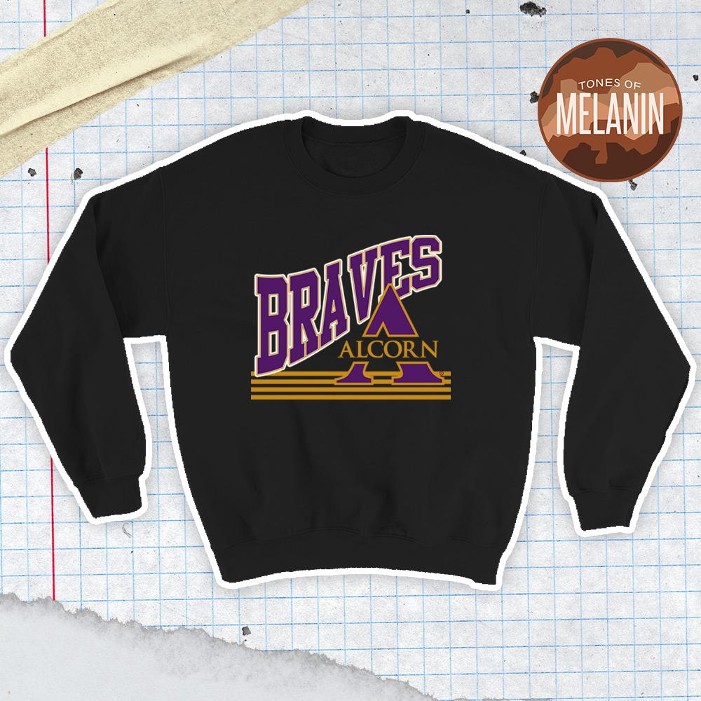 CLASSIC ALCORN STATE CREWNECK (BLACK)