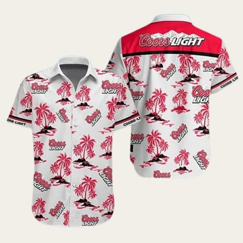 COORS LIGHT COCONUT SUMMER HAWAIIAN SHIRT