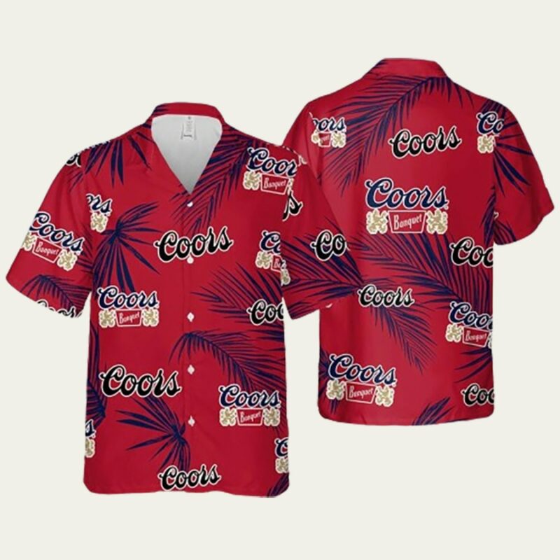 COORS LIGHT SUMMER COCONUT HAWAIIAN SHIRT