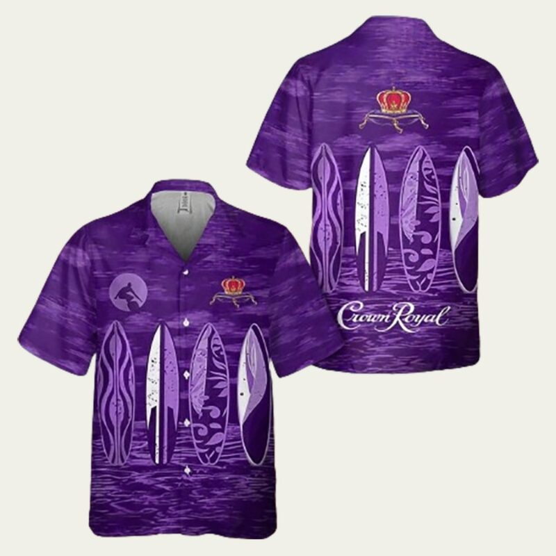 CROWN ROYAL CANADIAN WHISKY HAWAIIAN SHIRT