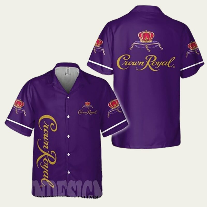 CROWN ROYAL CANADIAN WHISKY SUMMER HAWAIIAN SHIRT