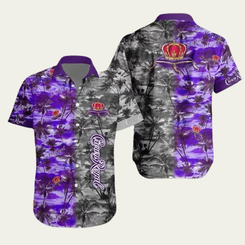 CROWN ROYAL COMBO ALOHA HAWAIIAN SHIRT