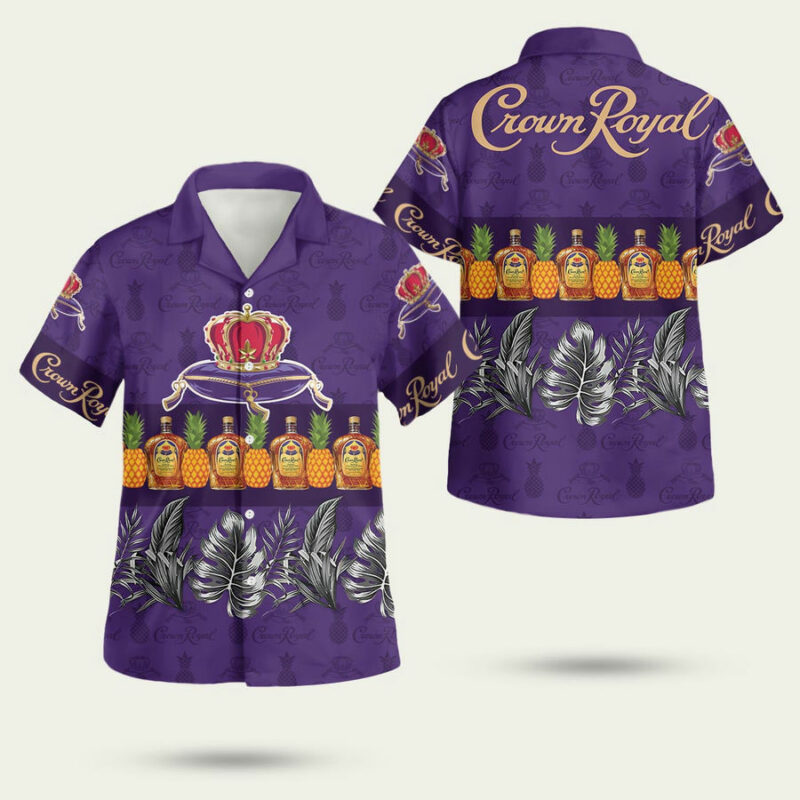 CROWN ROYAL PINEAPPLE HAWAIIAN SHIRT