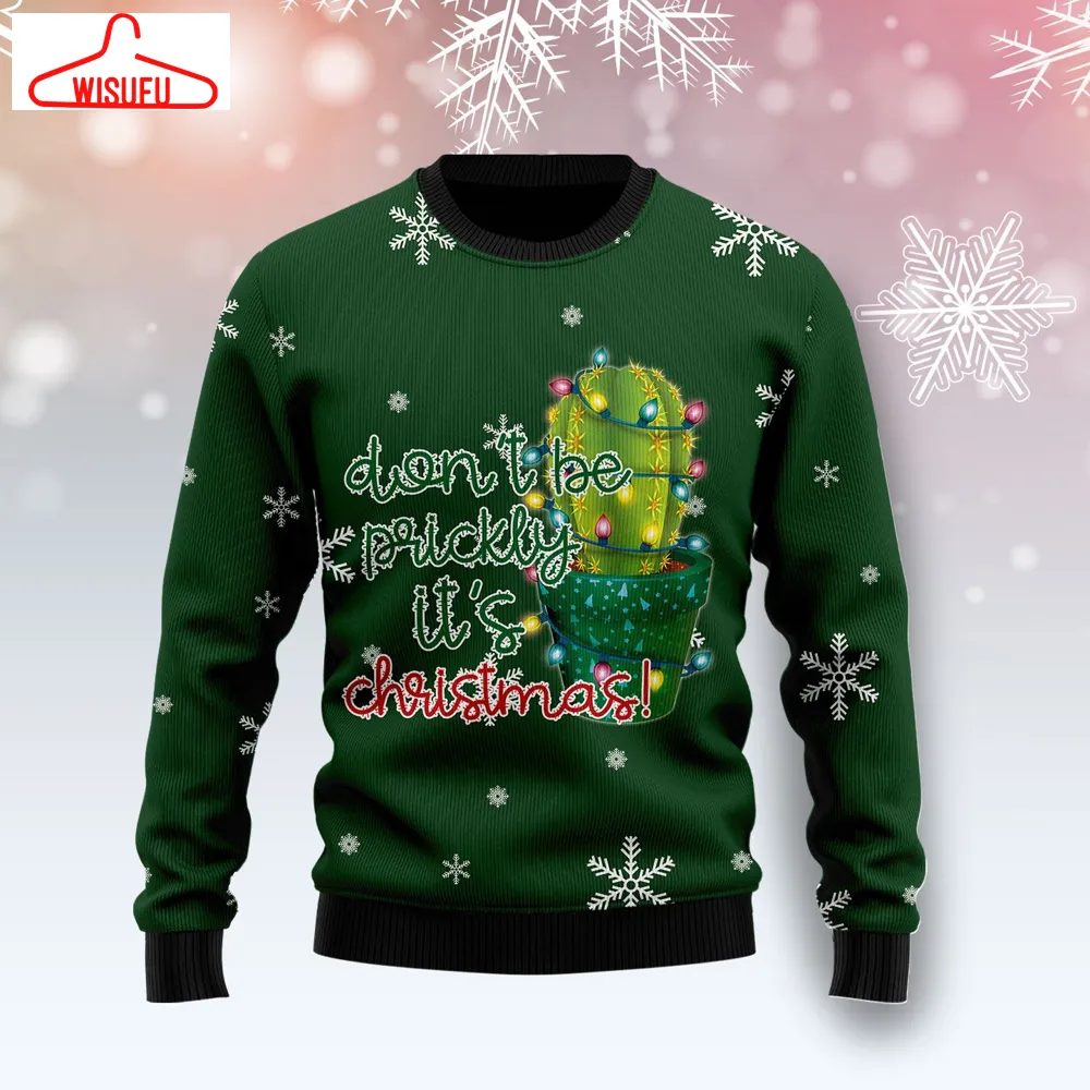 Cactus DonÂt Be Prickly Ugly Christmas Sweater - For Men & Women - Adult - New Winter Fashion Shirt Gift For Family