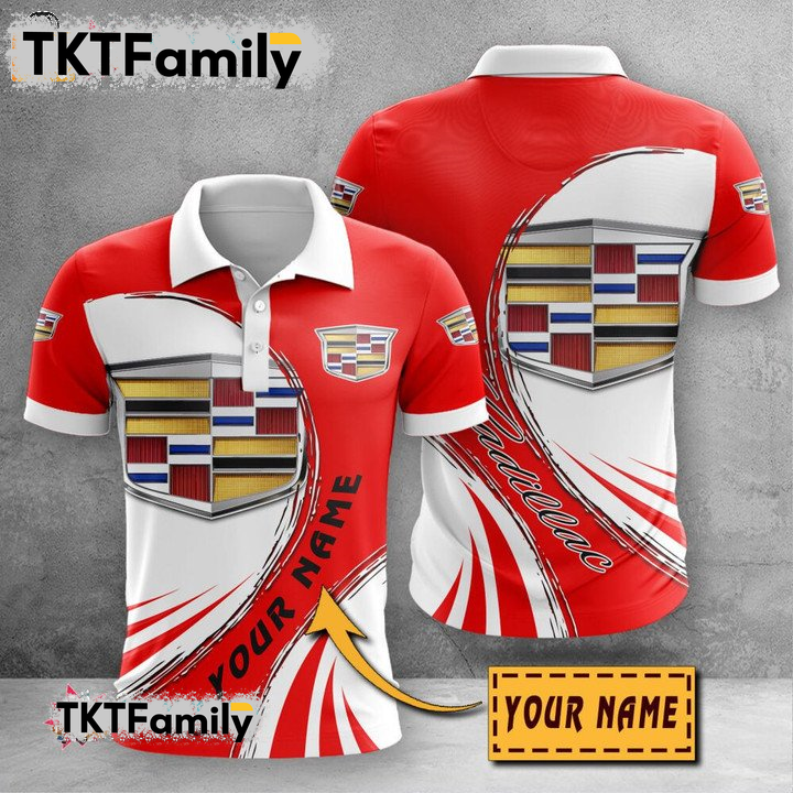 Cadilac Custom Name 3D Polo Shirt TKT Familys