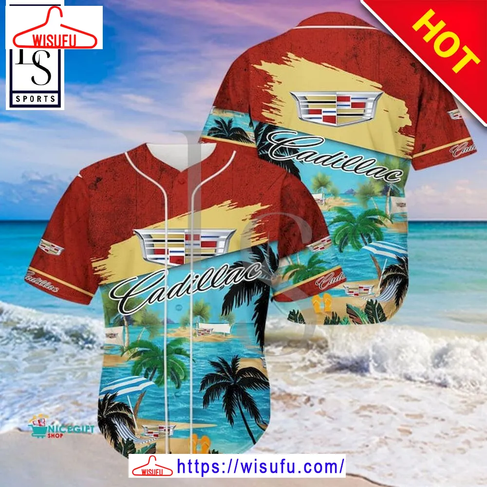 Cadillac Aloha Island Baseball Jersey, New Fashion Gifts