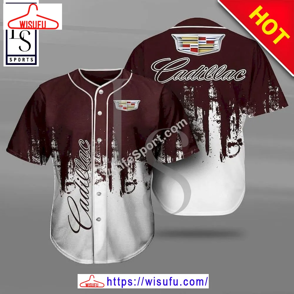 Cadillac Racing Baseball Jersey 3d, New Fashion Gifts