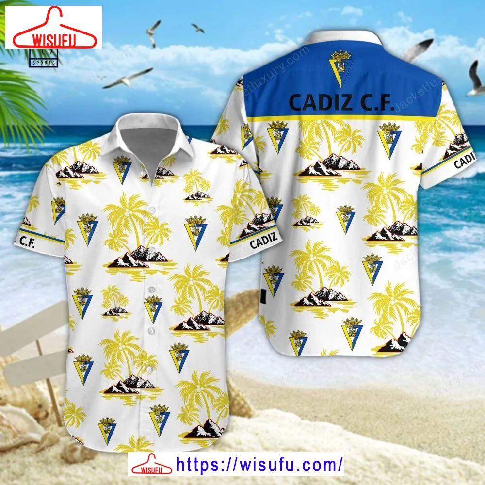 Cadiz Cf Laliga Hawaiian Shirt, New Fashion Gifts