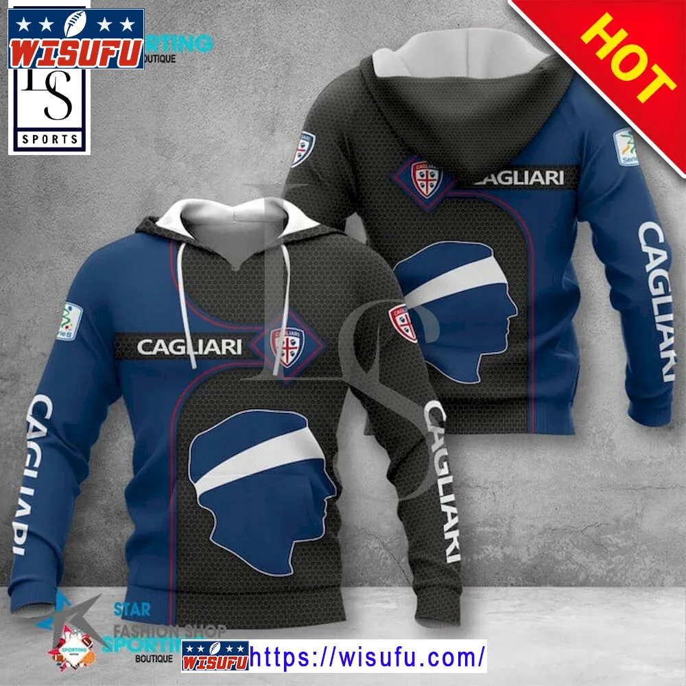 Cagliari Calcio Italy Hoodie 3d