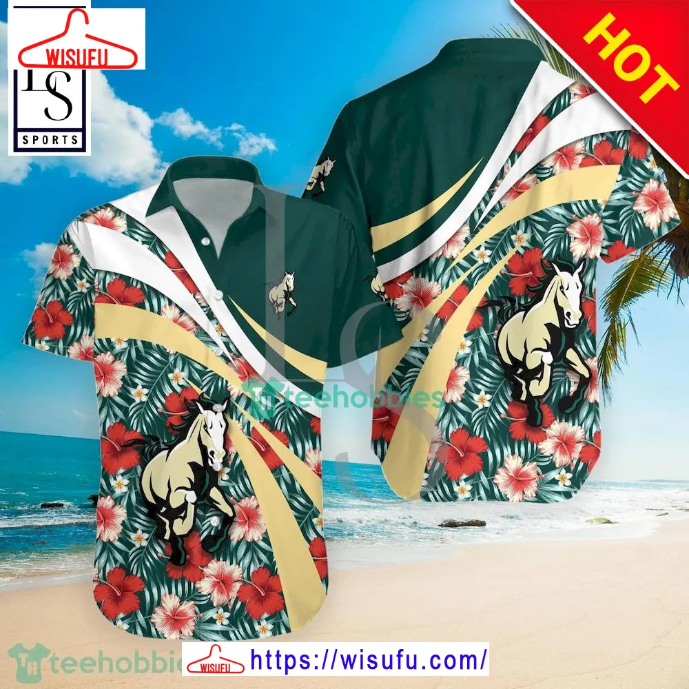 Cal Poly Mustangs Nc-aa Hibiscus Tropical Flower Hawaiian Shirt, New Fashion Gifts