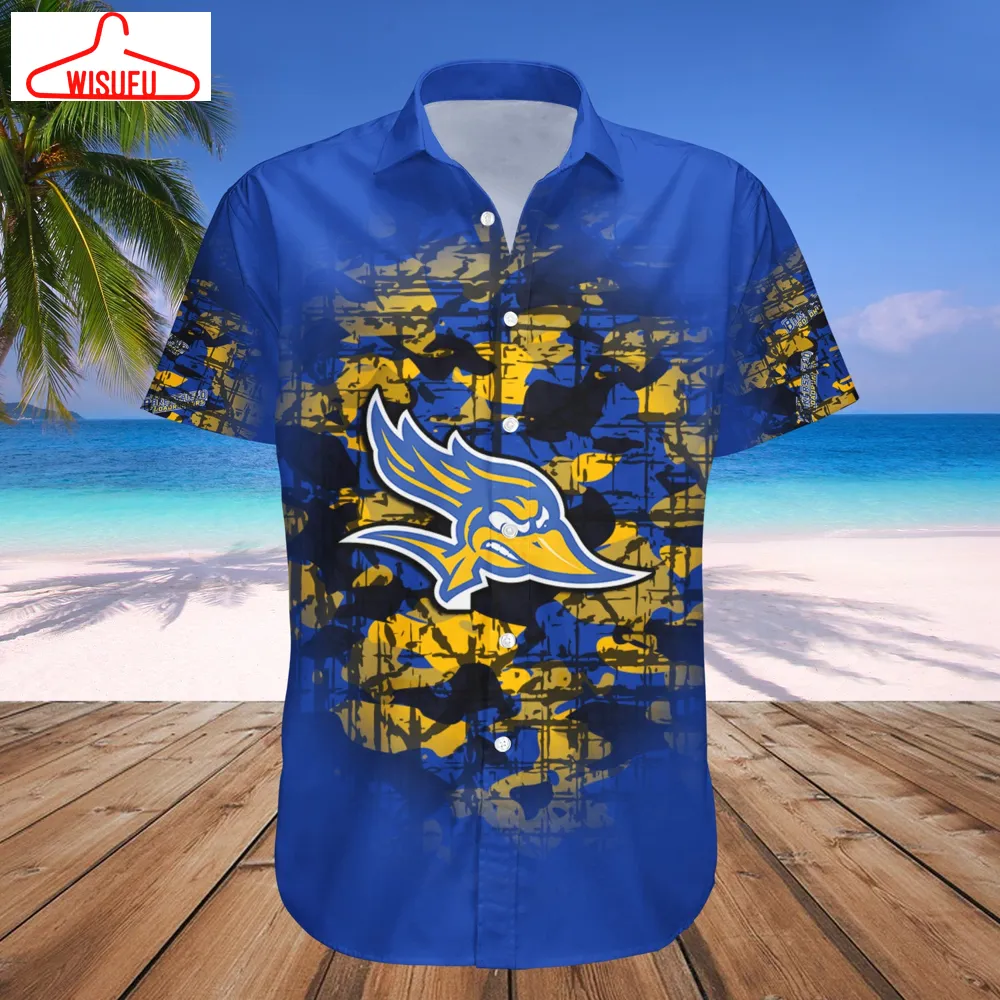 Cal State Bakersfield Roadrunners Camouflage Vintage Hawaiian Shirt, New Fashion Gifts