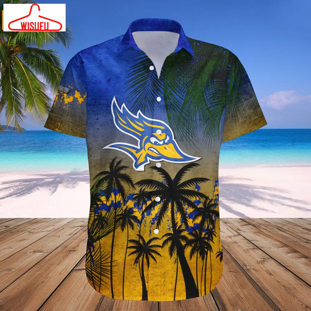 Cal State Bakersfield Roadrunners Coconut Tree Tropical Grunge Hawaiian Shirt, New Fashion Gifts