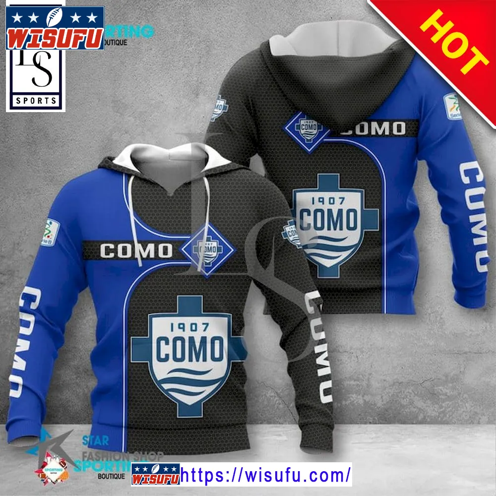 Calcio Como Italy Hoodie 3d