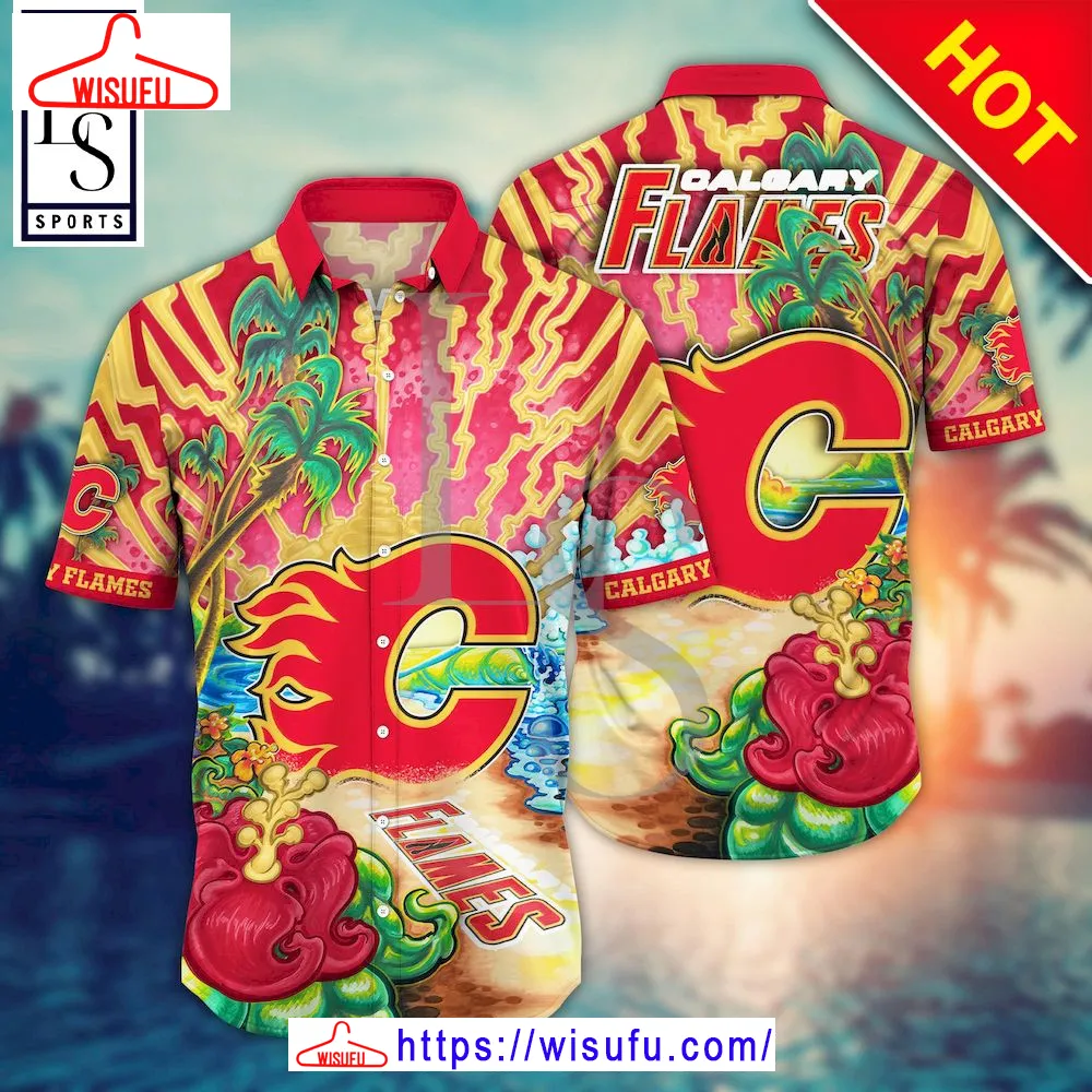 Calgary Flames Aloha Island Hawaii Shirt, New Fashion Gifts