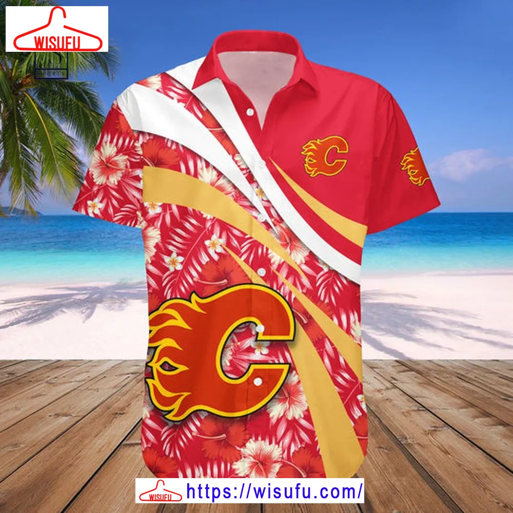 Calgary Flames Nh-l Hawaiian Shirt, New Fashion Gifts