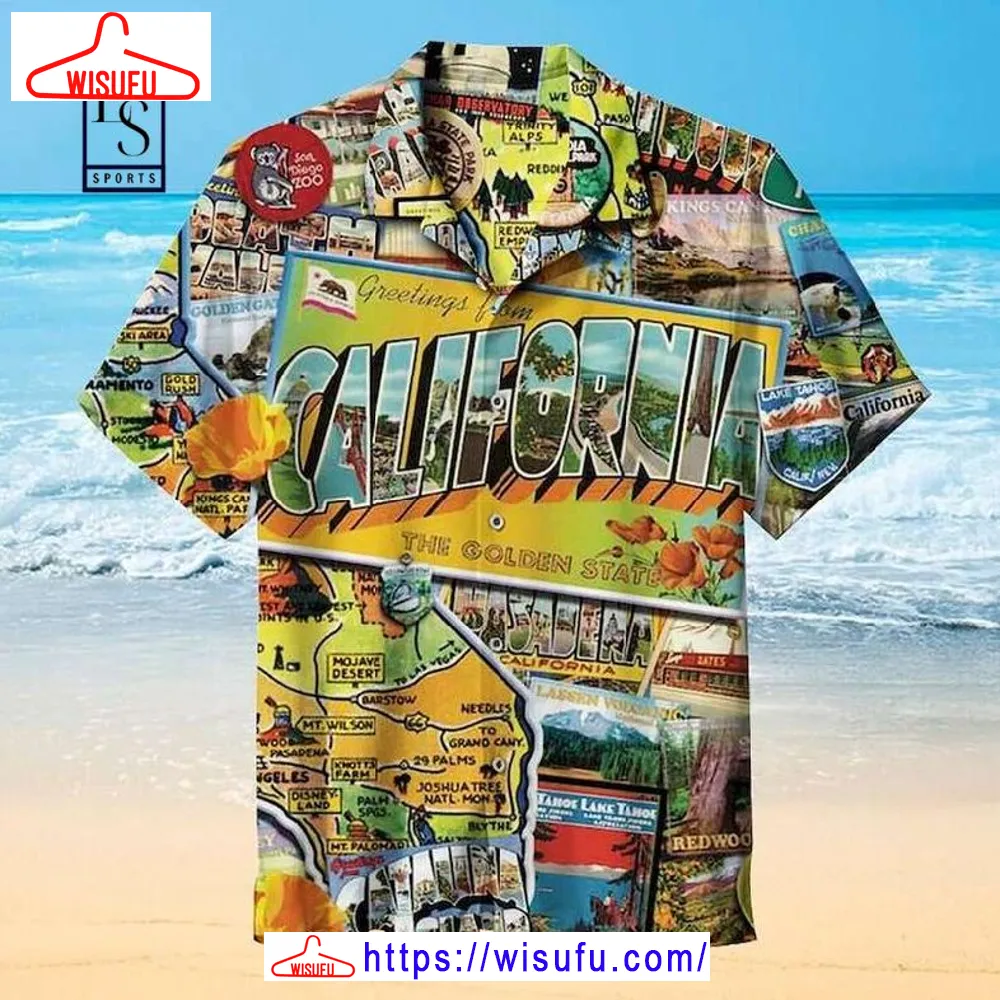 California Dream Hawaiian Shirt, New Fashion Gifts