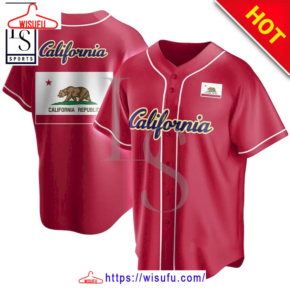 California Flag Jersey Shirt, New Fashion Gifts