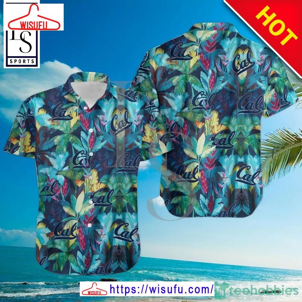 California Golden Bears Floral Tropical Hawaiian Shirt, New Fashion Gifts