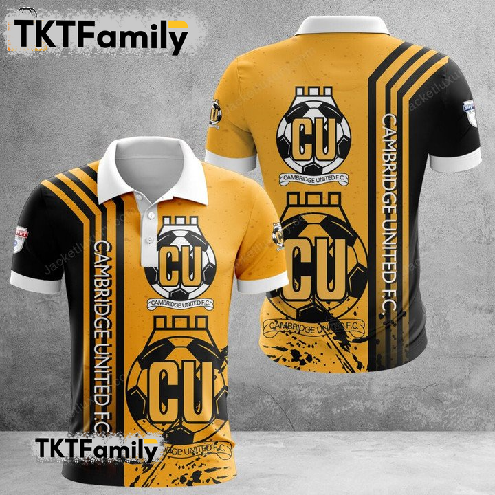 Cambridge United F.C 3D Polo Shirt TKT Familys