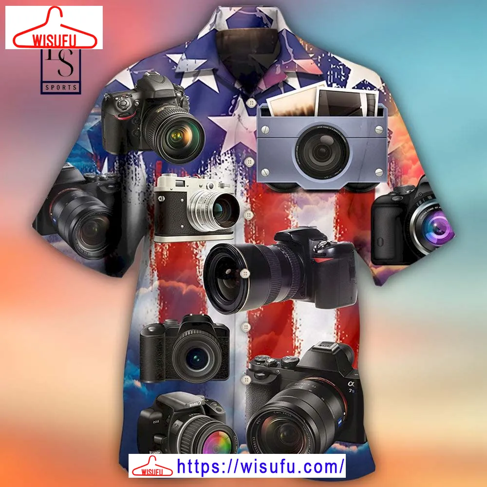 Camera Independence Day Hawaiian Shirt, New Fashion Gifts