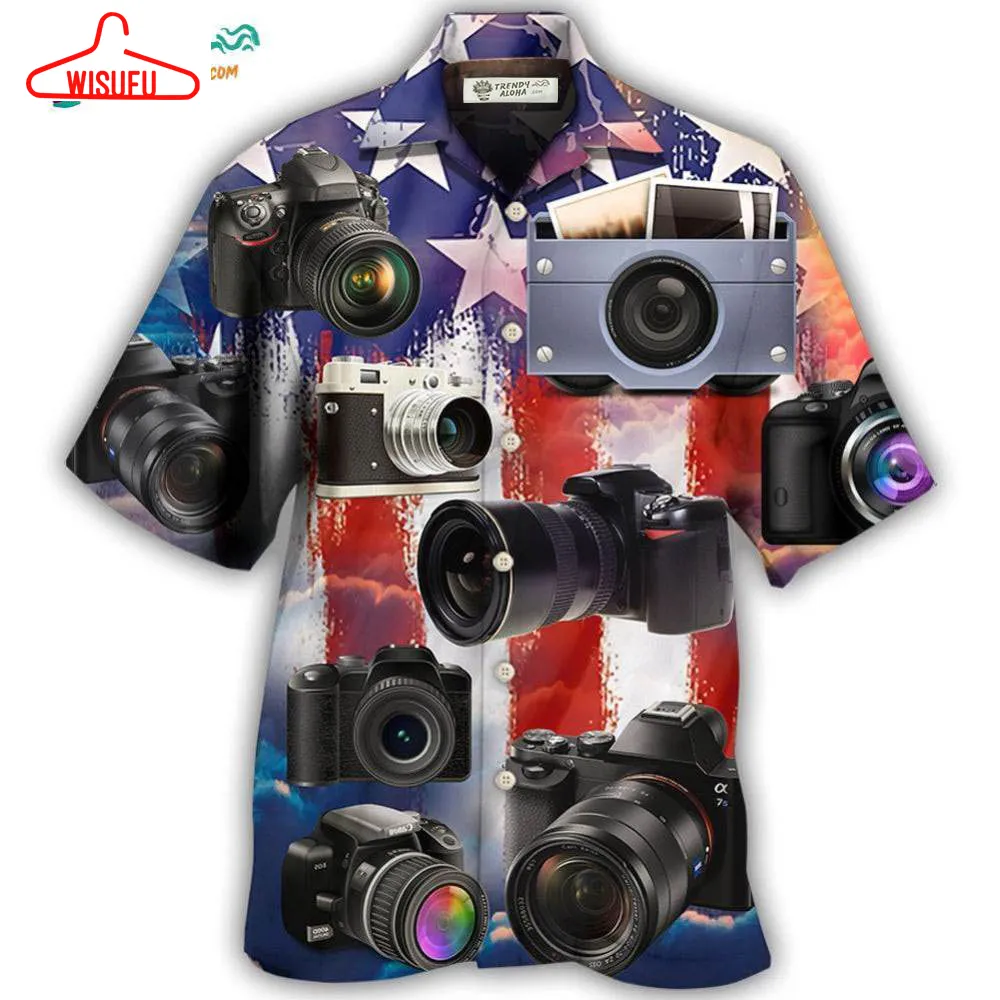 Camera Independence Day Hawaiian Shirt- Wisufu Aloha