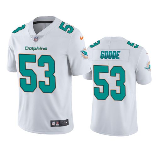 Cameron Goode 53 Miami Dolphins White Vapor Jersey