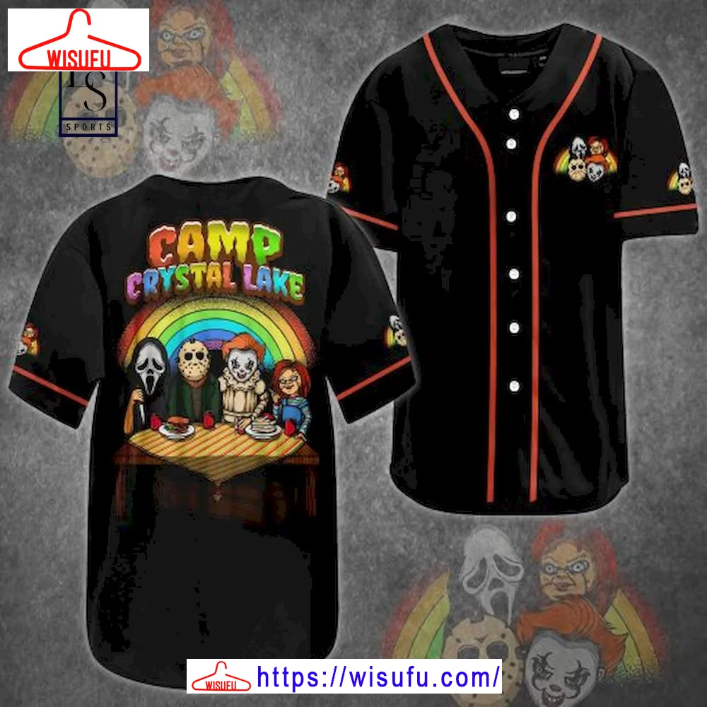 Camp Crystal Lake Baseball Jersey, New Fashion Gifts