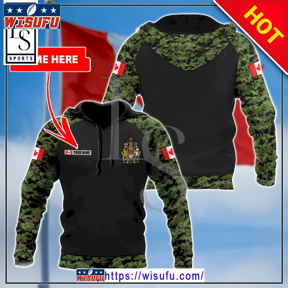 Canada Coat Of Arm Personalized Hoodie