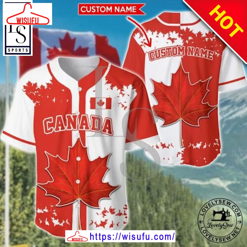 Canada Custom Name 3d Baseball Jersey, New Fashion Gifts