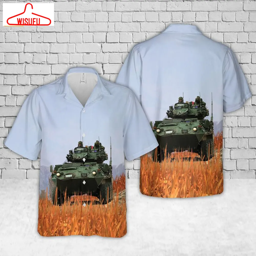 Canadian Army Coyote Ar-moured Vehicles Hawaiian Shirt, New Fashion Gifts