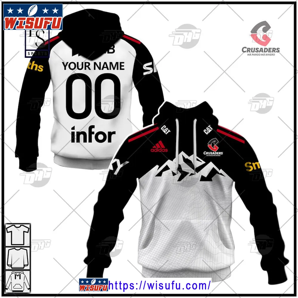 Canterbury Crusaders Away Personalized Hoodie New