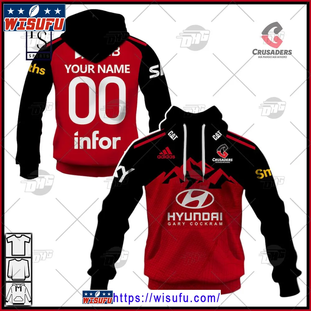 Canterbury Crusaders Home Personalized Hoodie New