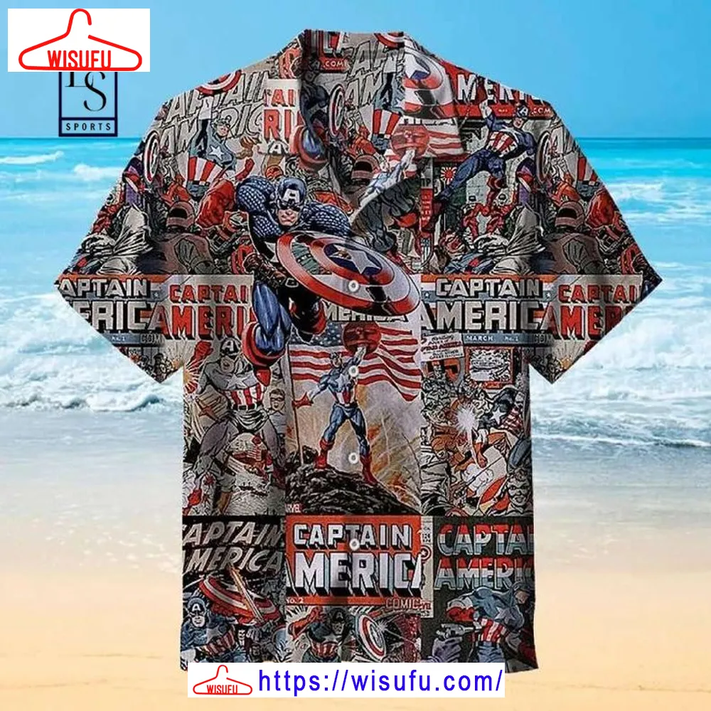 Captain America Hawaiian Shirt, New Fashion Gifts