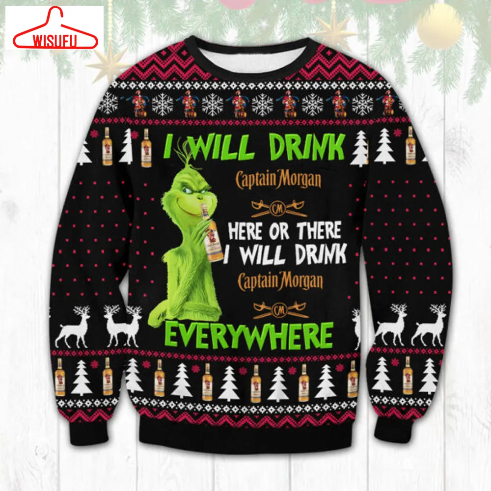 Captain Morgan Grinch Ugly Sweater