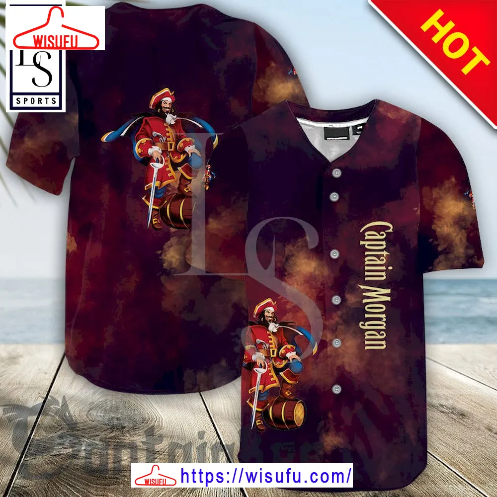 Captain Morgan Smoke Baseball Jersey, New Fashion Gifts