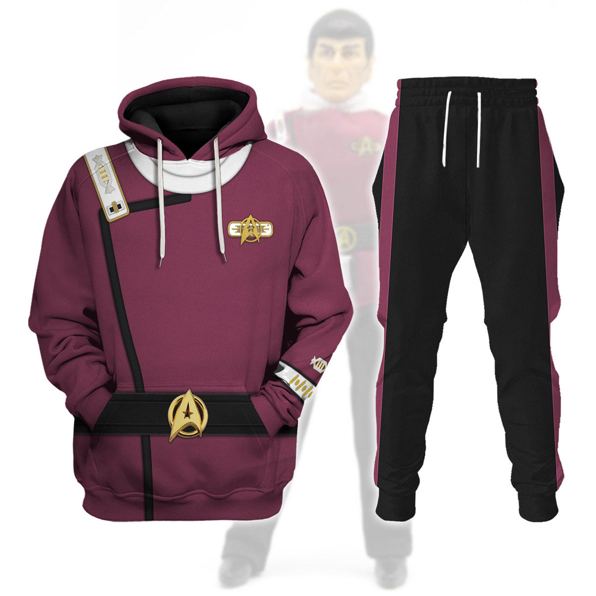 Captain Spock Costume Apparel Track suit 