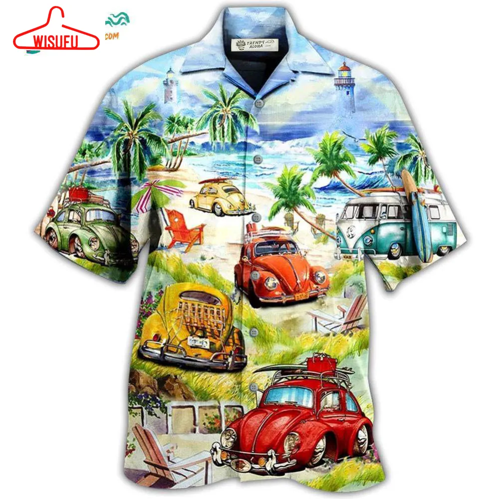 Car Love Beach Cool Style Hawaiian Shirt- Wisufu Aloha